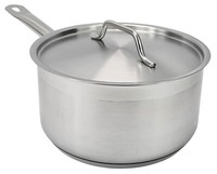 Kochtopf Schmortopf SuppentöPfe Induktion Edelstahl 16 Cm Stielkasserolle Deckel