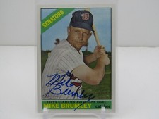 MIKE BRUMLEY 2015 TOPPS HERITAGE REAL ONE AUTOGRAPH AUTO! WASHINGTON SENATORS!