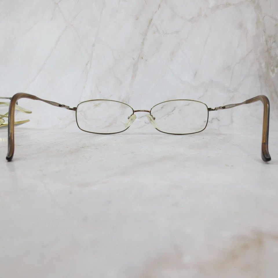 Armação de óculos Elizabeth Arden feminina EA-1019-3 dourada aro completo oval 54-16-135 - Imagem 4 de 4