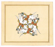 Hand Painted Composite Horse Painting Finest Artwork For Wall Hanging 7x8 Inches