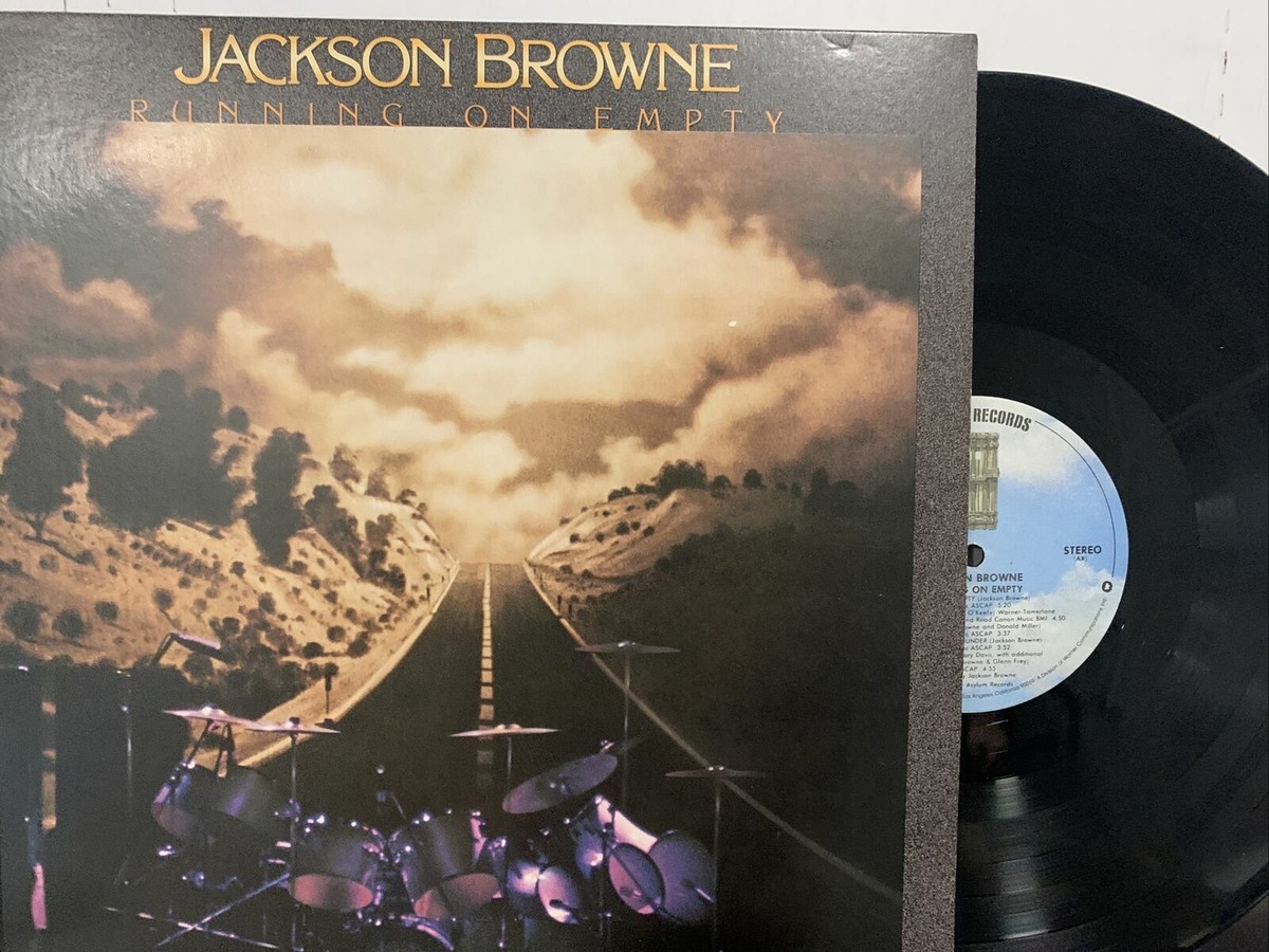 JACKSON BROWNE RUNNING ON EMPTY LP ASYLUM 6E-113 W/BOOKLET