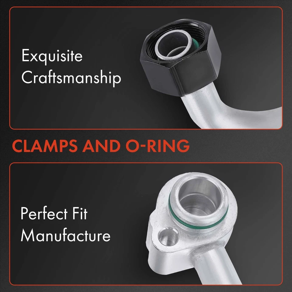 A/C Refrigerant Suction Line for Audi A6 Quattro 00-04 S6 2002-2003 Low Pressure - Image 3 of 4