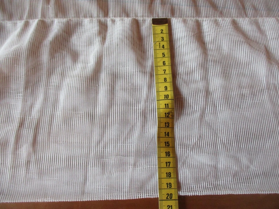 Rideau N°99 blanc moustiquaire berceau ? 380 x 142 cm   tulle  - Photo 3/4