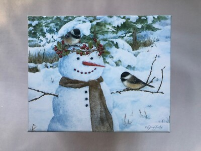 #ad #ad Lang Chickadee Snowman 2012 Winter Theme GIFT BOX ONLY No Mug $5.25