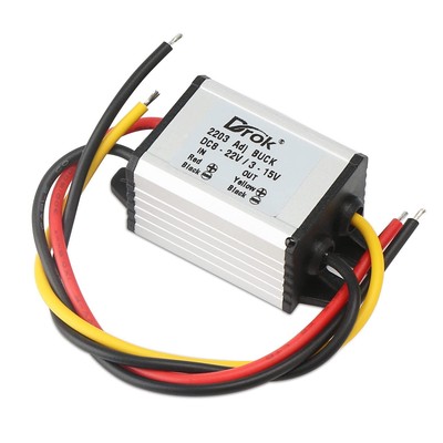 Waterproof DC Buck Converter Voltage Regulator 8-22V to 3-15V 5V 12V 3A Adjus...