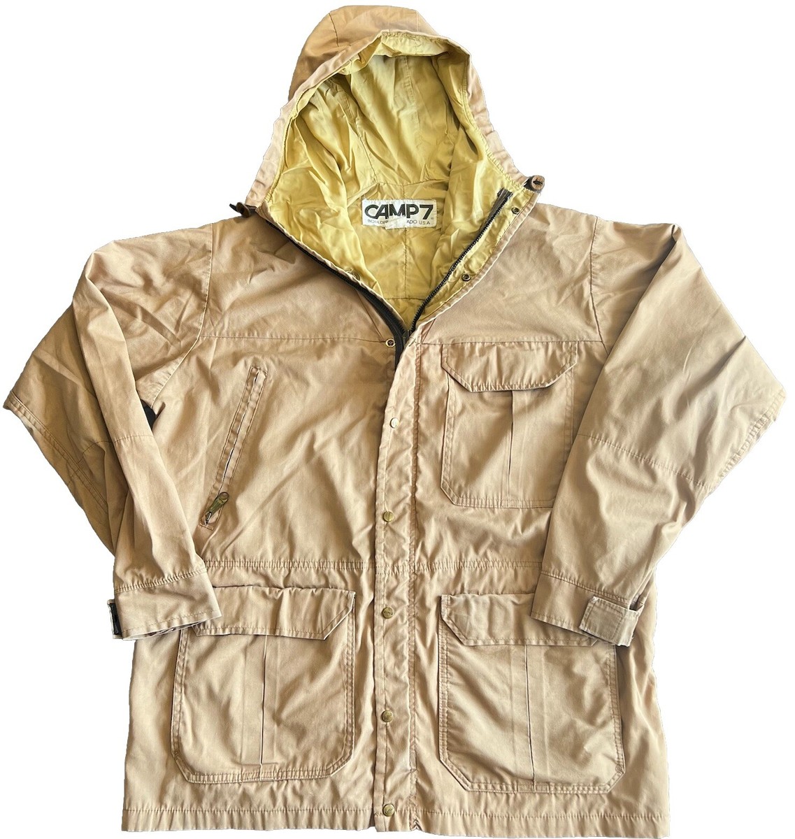 Vtg Camp 7 Boulder Co. Mountain Parka Jacket 6 Pocket Talon