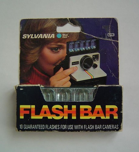 Vtg SYLVANIA Blue Dot Flash Bar GTE For Use with Flash Bar Cameras 10 ...
