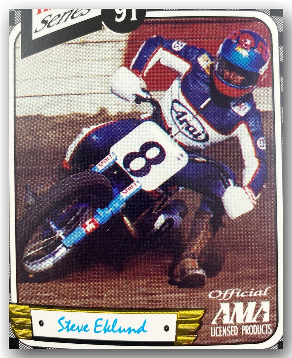 AMA FLAT/DIRT TRACK TT HONDA RS750 MOTORCYCLE RACER #8 STEVE