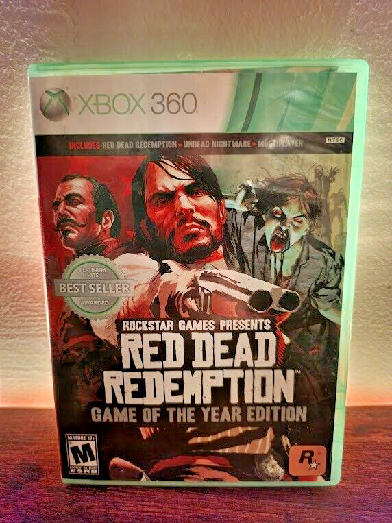 XBOX 360 : RED DEAD REDEMPTION !! PLATINUM HITS Complete w/Manual AND MAP