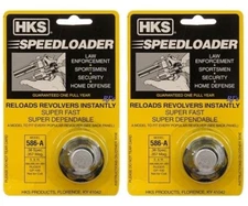 2 Pack HKS 586-A Speed Loader 586 686 581 681 Ruger GP100  6 Rounds   FREE SHIP!