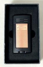 Xikar® Ion Double-Jet Flame Cigar Lighter, Black & Rose Gold 607BKRS
