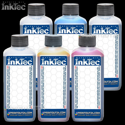 6X200Ml InkTec  Ink For PGI5 CLI8 Photo Black Yellow Magenta Cyan