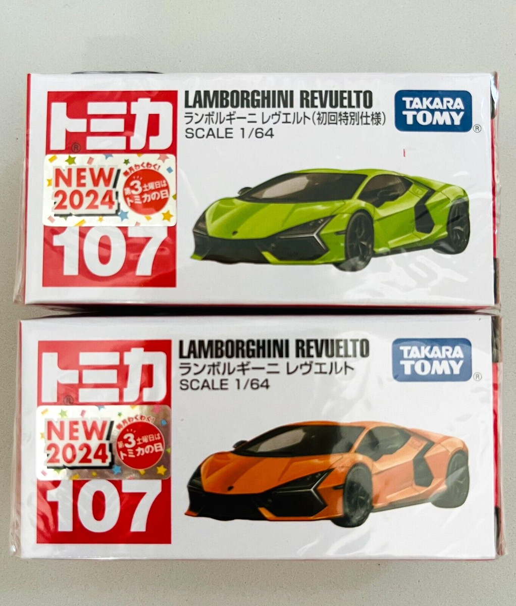 ミニカー GTD Takara Tomy No.107 Lamborghini Revuelto 1st ＆ Normal Set of 2