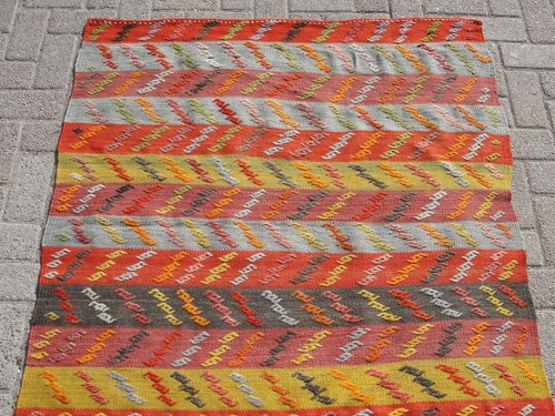 4x5 kilim rug, Runner Rug, Turkish Kilim, Kelim Teppich - Picture 3 of 10