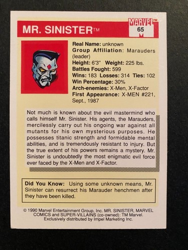 Finish Your Set - 1990 Impel Marvel Universe Series 1 Cards - Combined Shipping - Picture 131 of 329