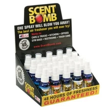 Scent Bomb 1 oz Air Freshener Display of 20 Bottles, 5 Scents, FREE 1-3 DAY S&H