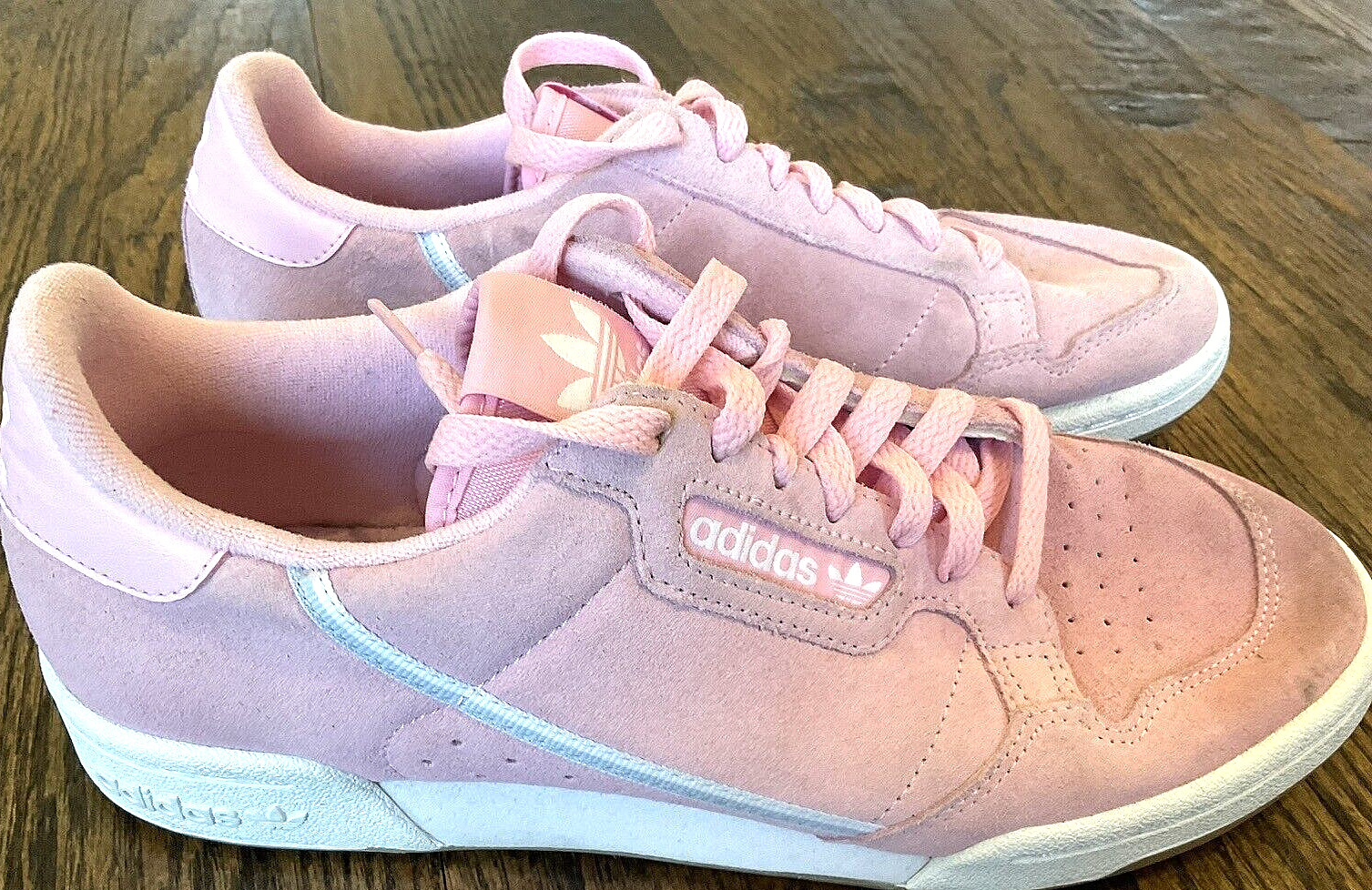 Adidas Originals Continental 80 Vegan Suede Women’s US Size 10 Shoes Pink/White Adidas Originals Continental 80 Vegan Suede Women’s US Size 10 Shoes Pink/White