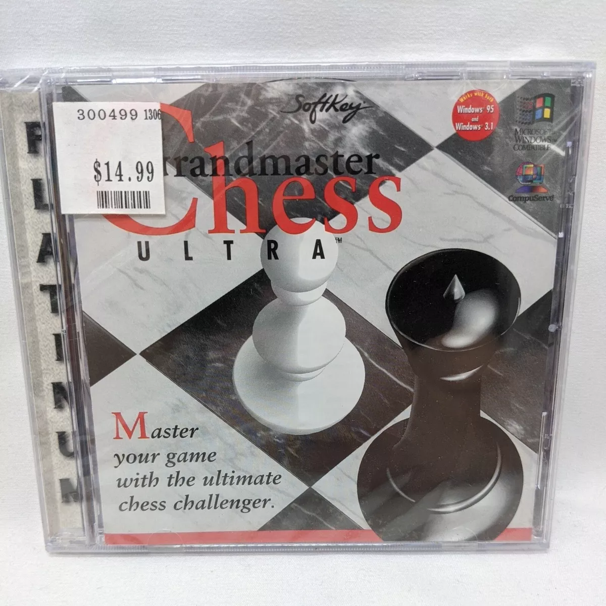 Softkey Grandmaster Chess Ultra CD-ROM Windows 95 3.1 PC Game