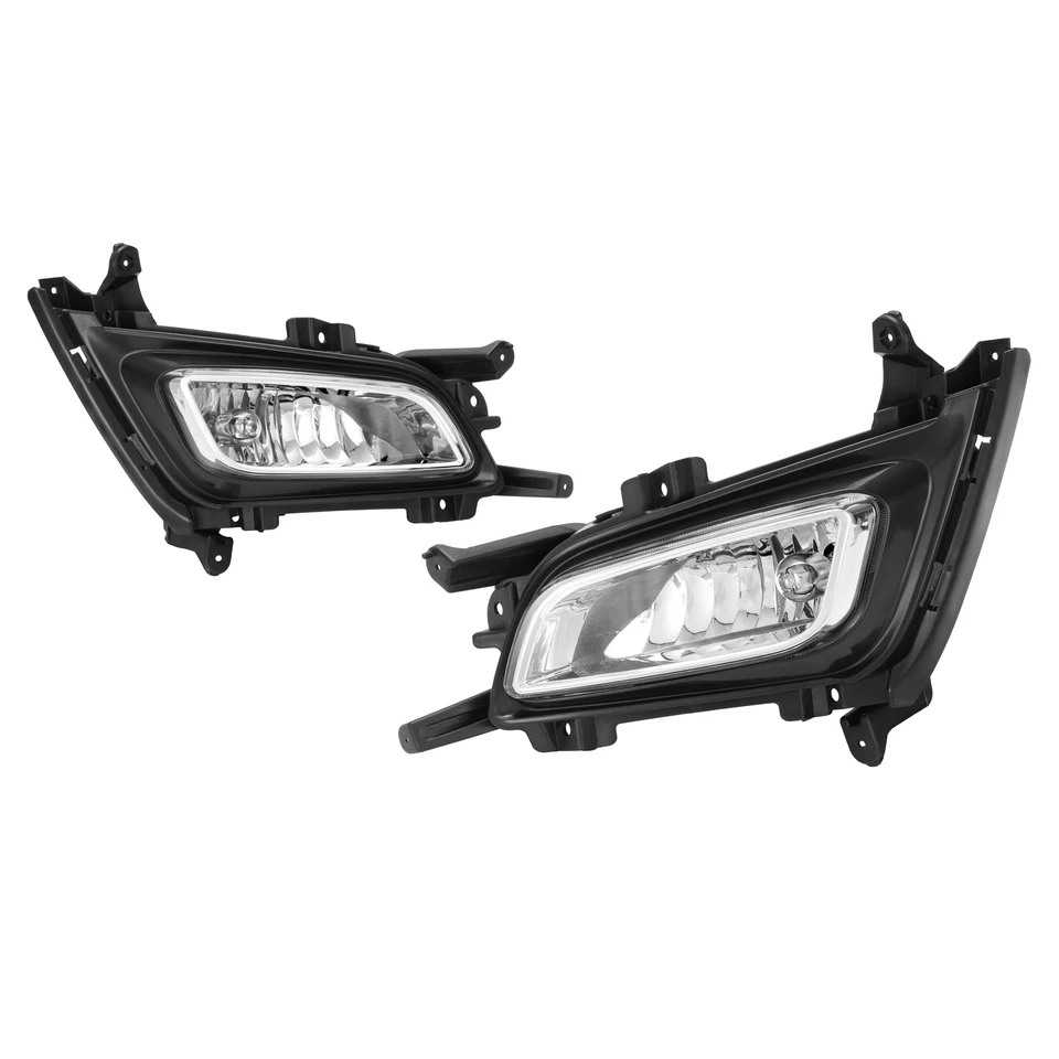 Luces antiniebla delanteras y biseles para Kia Optima 2014 2015 conductor pasajero con bombillas Foto 2 de 4