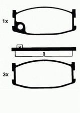 MINTEX FRONT BRAKE PADS FOR MAZDA 626 MK1  MDB1157 - SAME DAY DISPATCH