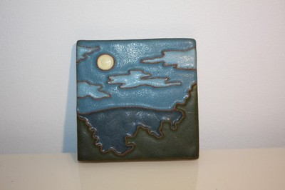 Jonathan White Odd Inq Moon Tile 4'' x 4''