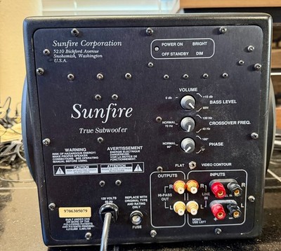 SUNFIRE True 10'' Active Subwoofer 2700W; Tested