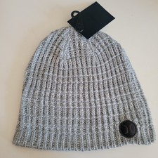 Hurley Prospect Beanie Knit Stocking Hat Light Grey One Size Knit Unisex