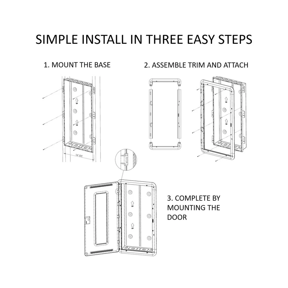 Legrand - Gabinete multimedia On-Q de 30 pulgadas, caja eléctrica WiFi, gestión de cables... Foto 2 de 4