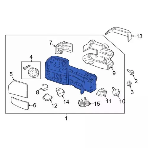 Genuine Ford Mirror Assembly LC3Z-17683-TA