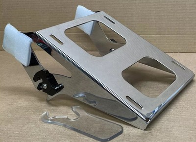 Two-Up Tour Chrome Detachable Luggage Rack Rear Fit For Harley Touring 2014-2024