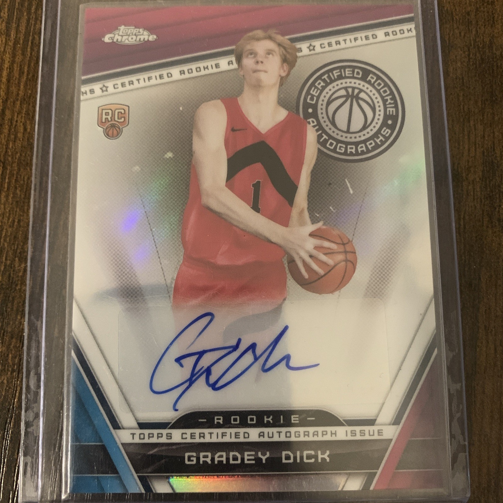 2023-24 Topps Chrome Gradey Dick Certified Rookie Auto RC #CRA-GD Raptors NBA