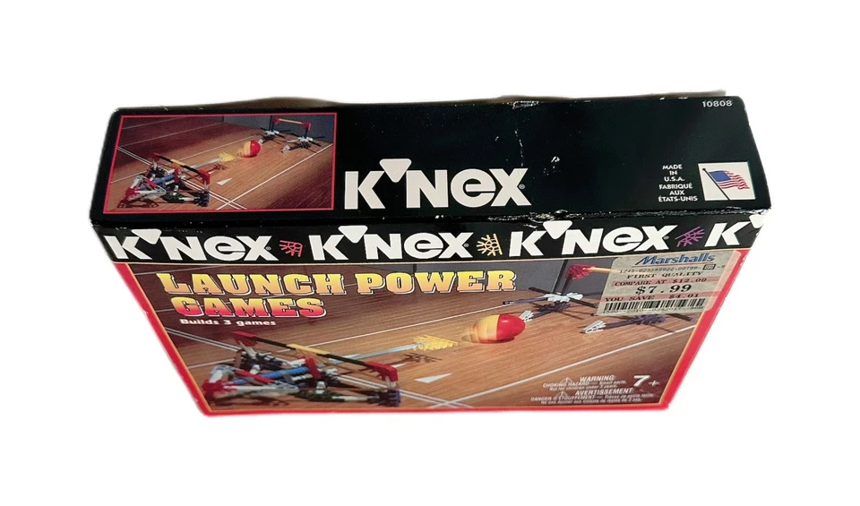 🎯 K'NEX Launch Power Games 10808 (1996) 🚀 116pcs • Build 3 Games • NEW SEALED - Image 4 of 4
