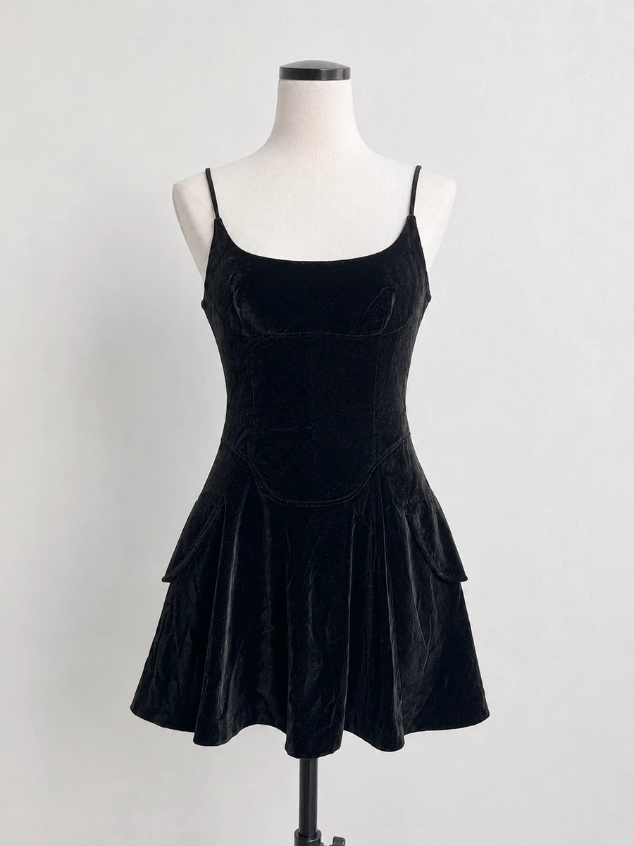 alexander wang fit and flare velvet mini dress Fit & Flare Velvet Mini Dress