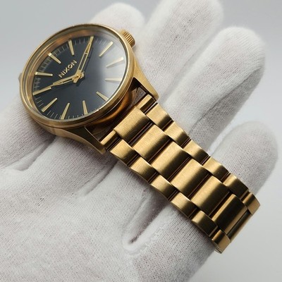 Nixon The Sentry 38 SS Men's Gold Tone Quartz Watch | eBay