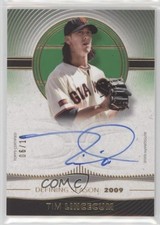 2021 Definitive Collection Defining Seasons Green 6/10 Tim Lincecum Auto 05bt