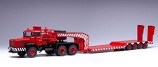 IXOMODELS - Camion avec porte engin de couleur rouge - BERLIET TB 015 M6 6x4 ...
