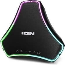 NEW ION Triumph Waterproof Wireless Bluetooth Boombox Speaker w LED Lights