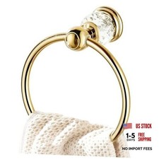 Towel Ring - SUS304 Stainless Steel Wall Mounted Hand Towel Holder for Gold