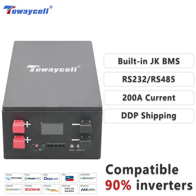 Tewaycell DIY 16Kwh 51,2V 314Ah LiFePO4-Batteriegehäuse Batteriespeicher Case