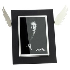 Arti & Mestieri - Portafoto Di Design Icaro Grande colore Nero/avorio in ferro e