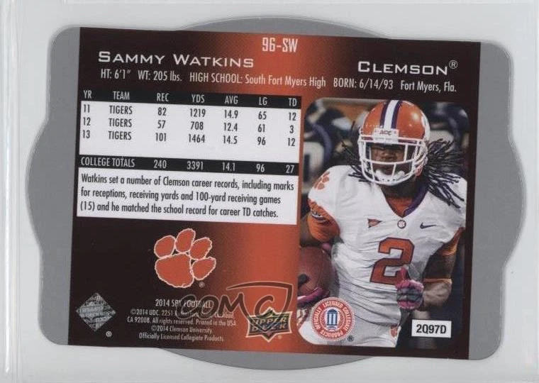 2014 SPx 1996 SPx Rookies Sammy Watkins #96-SW RC - Image 2 of 2
