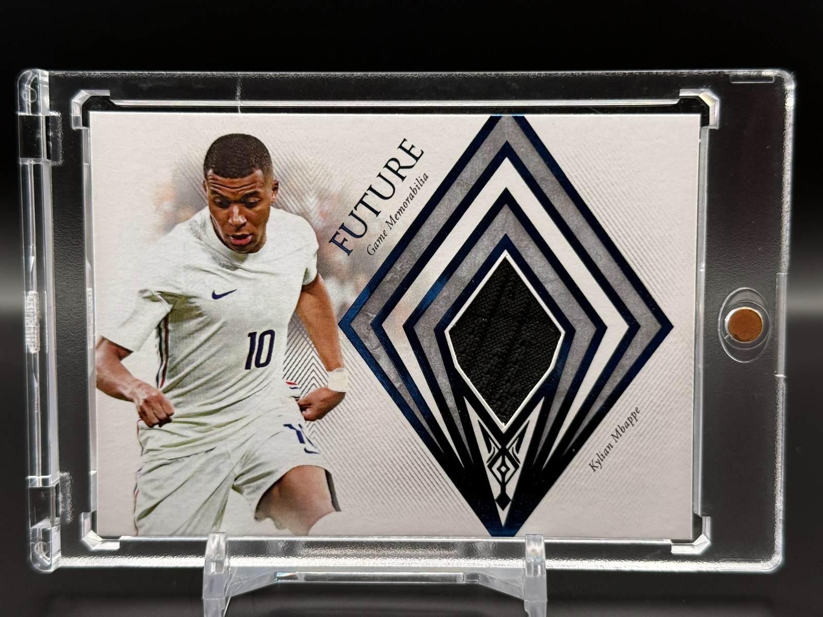 2022 FUTERA UNIQUE FUTURE KYLIAN MBAPPE GAME MEMORABILIA MATCH WORN FR09 08/08