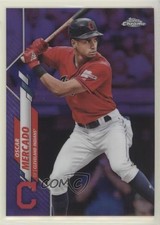 2020 Topps Chrome Purple Refractor 15/299 Oscar Mercado #182 fm0
