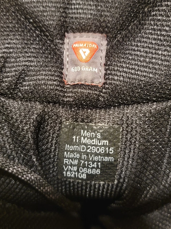 NOVO! Botas LL BEAN TEK 2.5 pretas amarradas à prova d'água Primaloft 600 gramas tamanho 11 médio - Imagem 2 de 4