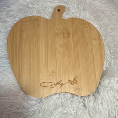 Dolly Parton apple-Shaped Bamboo Cutting Board,