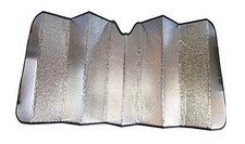 New Silver Double Bubble Jumbo Windshield Sun Shade Cars Trucks SUVS 66'' x