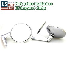 For 1961-65 Dodge Custom Royal Lancer 880 Chrome Door Mirror Left Right 2 Pieces