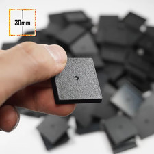 30mm Square Plastic Bases for Miniatures  Wargame Models