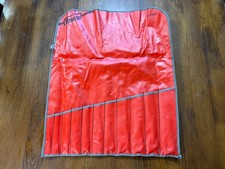 Vintage Snap-on Underline Red Tool Wrap Roll Pouch With 11 Pockets C-114b