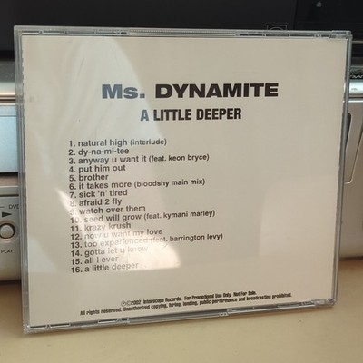 Ms. Dynamite - A Little Deeper CDr Promo 2002